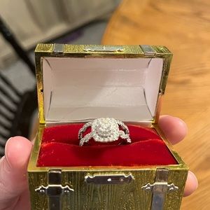 Ring set—white 14 karat 1.20CT diamond rings I1/GH